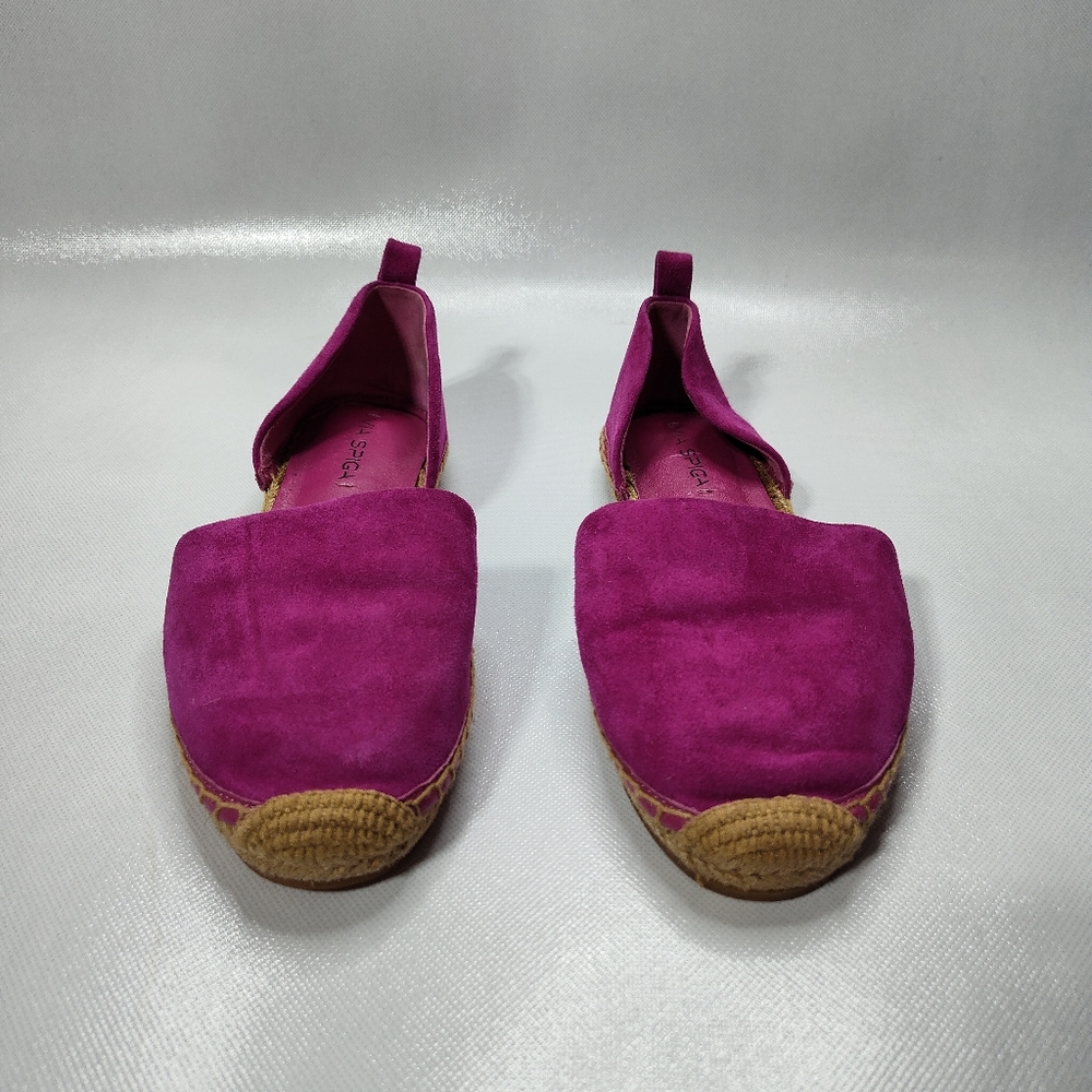 Via Spiga womens 38.5 Espadrilles Suede Sandal Shoe Dorsey